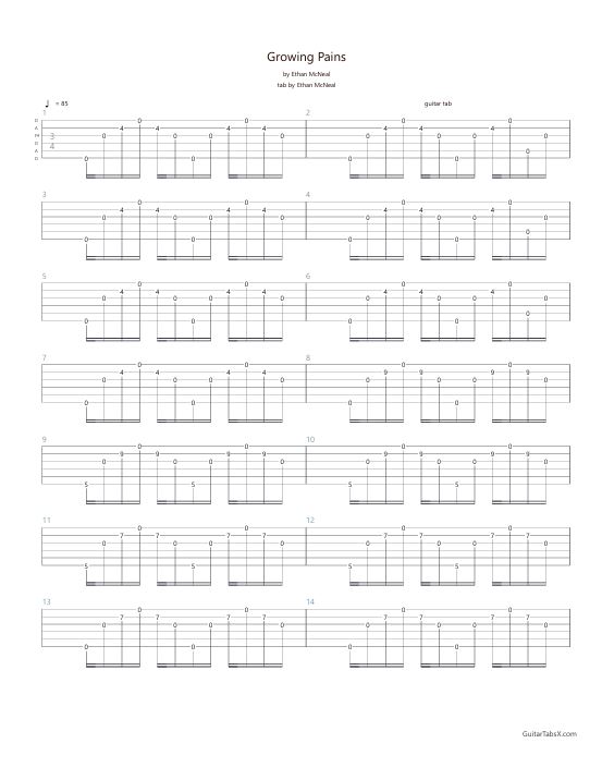 Growing Pains Tab